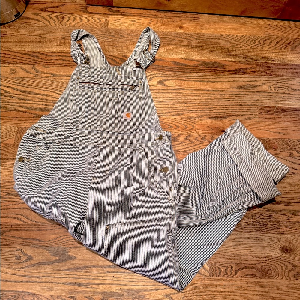 Carhartt Pinstripe Overalls - Small